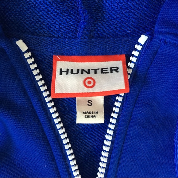 NWOT Hunter Target Blue Jumper Sleeveless Hoodie S - Picture 4 of 8